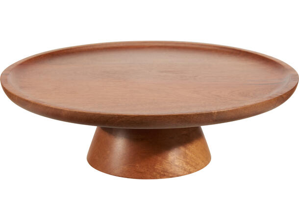 Kakefat valnøttfarget mangotre 30x30x9cm 