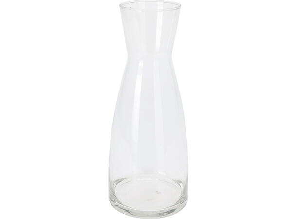 Karaffel glass 10x25cm 1 liter Klart glass 