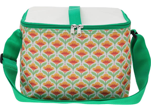 Kjølebag 22,5x17x19cm 6L Retro 3ass Polyester M/aluminium innvendig 