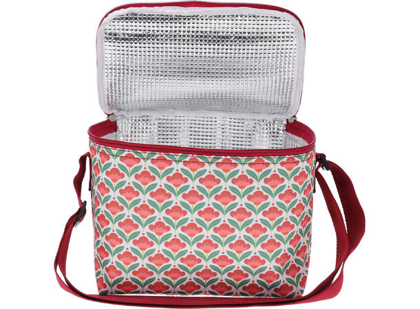 Kjølebag 22,5x17x19cm 6L Retro 3ass Polyester M/aluminium innvendig 