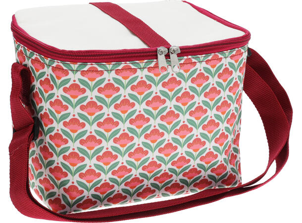 Kjølebag 22,5x17x19cm 6L Retro 3ass Polyester M/aluminium innvendig 