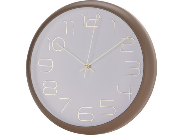 Klokke gulldetaljer Diam.30cm 3ass 
