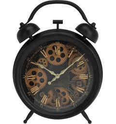 Klokke vegg bevegelig ur PP+glass 30x9cm Batteri: 1xAA + 2xAA