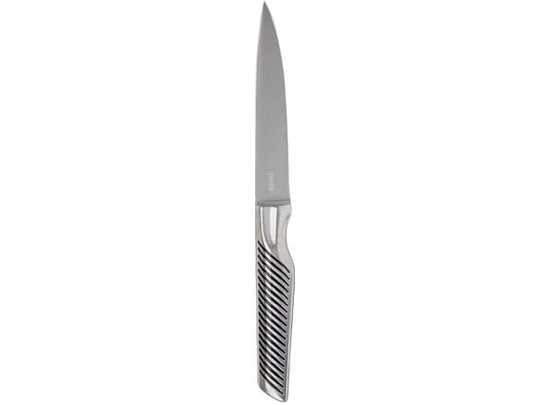 Knivsett 5 deler Rustfritt stål Knivblokk med 5 kniver 