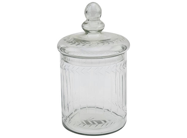 Krukke mønstret resirkulert 14x22,5 cm Volum: 2,2 liter 