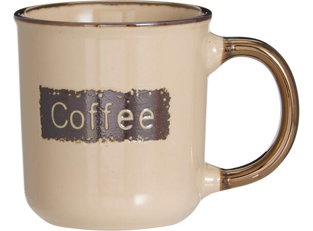 Krus kaffe 200ml gravert tekst 8cm 4stk Forpk 4sett kaffekrus 