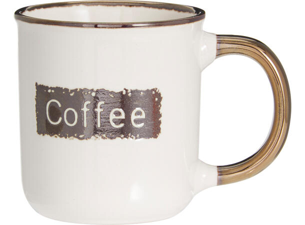 Krus kaffe 200ml gravert tekst 8cm 4stk Forpk 4sett kaffekrus 