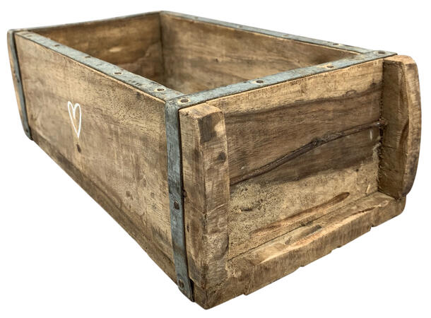 Kurv murform orig.tre m/hjerte 32x14x9cx 