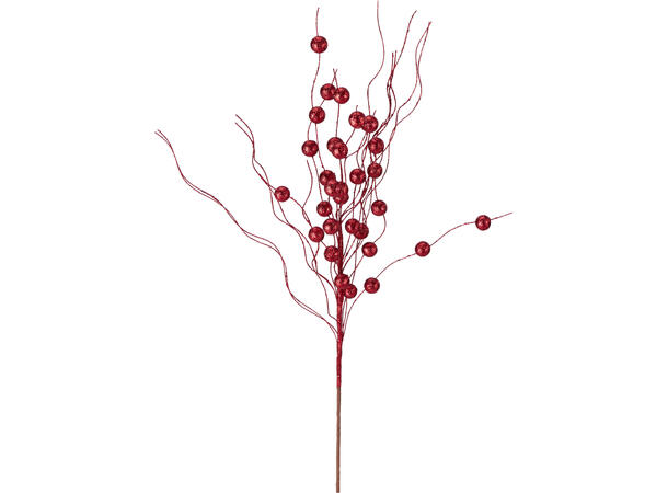 Kvist gren m/bær rød 58cm Display 48stk 