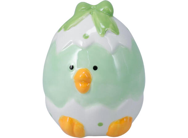 Kylling i eggeskall 9cm keramikk 4ass 