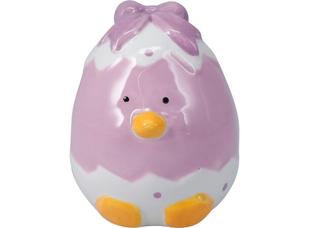 Kylling i eggeskall 9cm keramikk 4ass 