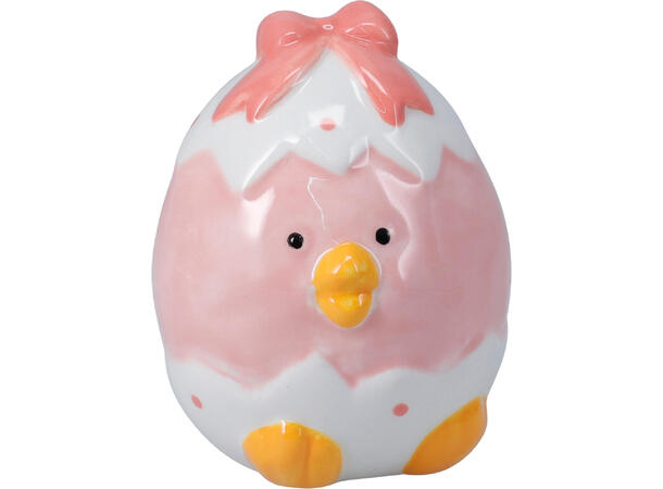 Kylling i eggeskall 9cm keramikk 4ass 
