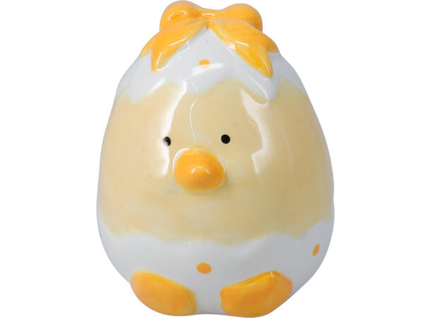 Kylling i eggeskall 9cm keramikk 4ass 