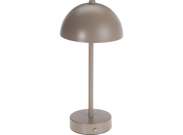 Lampe kuppel LED sand 14x31cm Metall. USB-C 