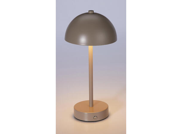 Lampe kuppel LED sand 14x31cm Metall. USB-C 