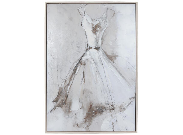 Lerretsbilde dame håndmalt 60x90cm Forpk 3stk 