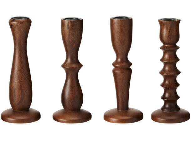 Lysestake mangotre mørk brun 17,5cm 4ass Display 12stk 