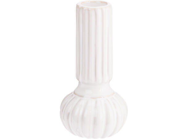 Lysestake stripet keramikk 12,5cm 3ass 