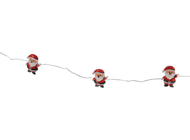 Lyslenke 20 LED julefigurer 2m Batteri: 2xAA Display med 24 stk 