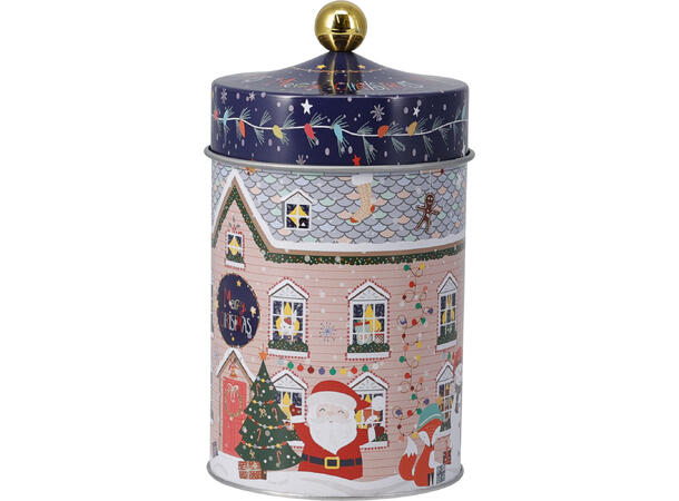 Metallboks Jul Blå Grønn 10x18cm 2 ass 