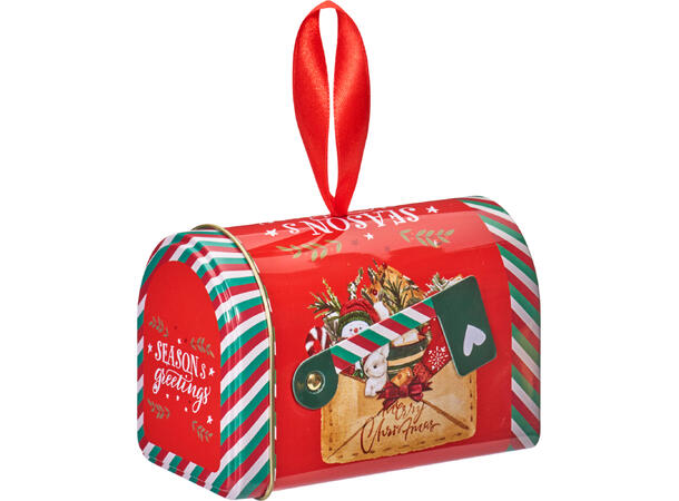 Metallboks Jul Postkasse 4ass 11,5x7,5x7,5cm 