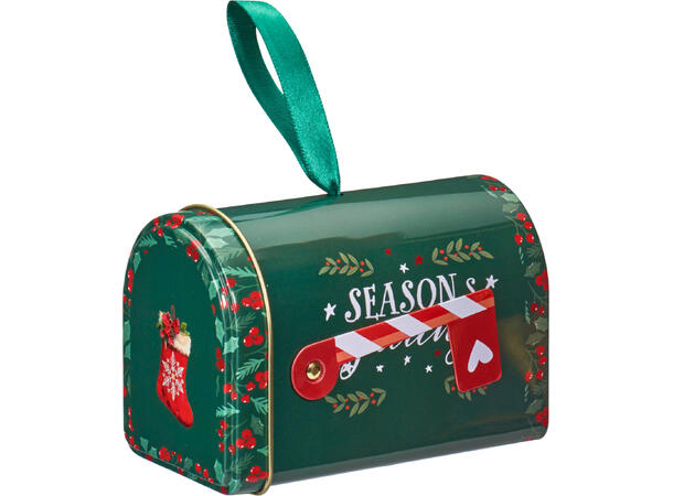 Metallboks Jul Postkasse 4ass 11,5x7,5x7,5cm 