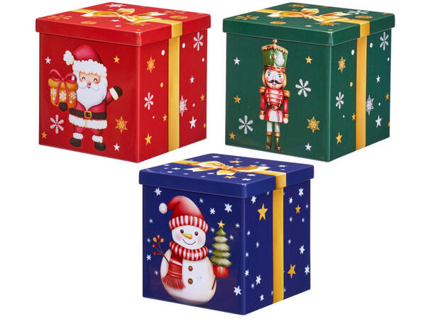Metallboks Nisse 10x10x5cm 3ass 