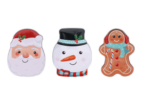 Metallboks nisse snø  12x9,5x1,8cm 3ass Display 18stk Vekt 44gr 