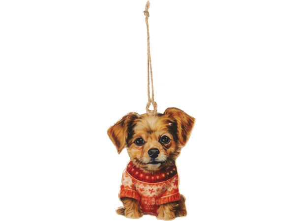 Metalldekor ass hundefigurer 10cm 8ass Display 72stk 