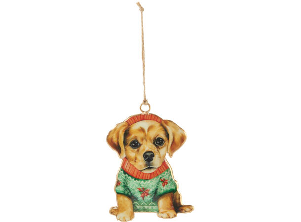 Metalldekor ass hundefigurer 10cm 8ass Display 72stk 