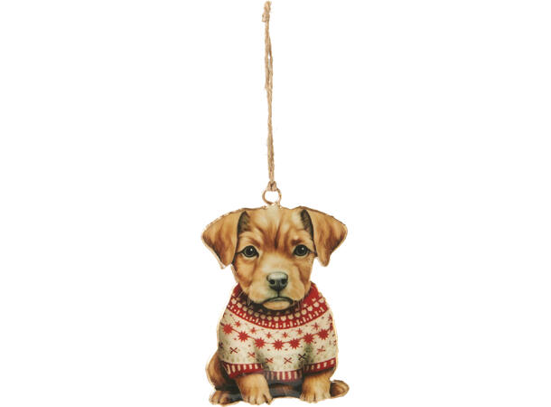 Metalldekor ass hundefigurer 10cm 8ass Display 72stk 