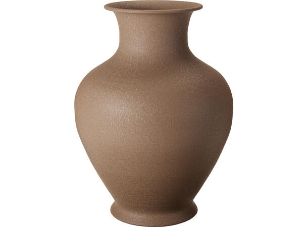 Metallvase sink brun 31cm 