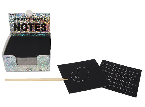 Notat Memo ark Memo sort med penn 100 Holografisk struktur 