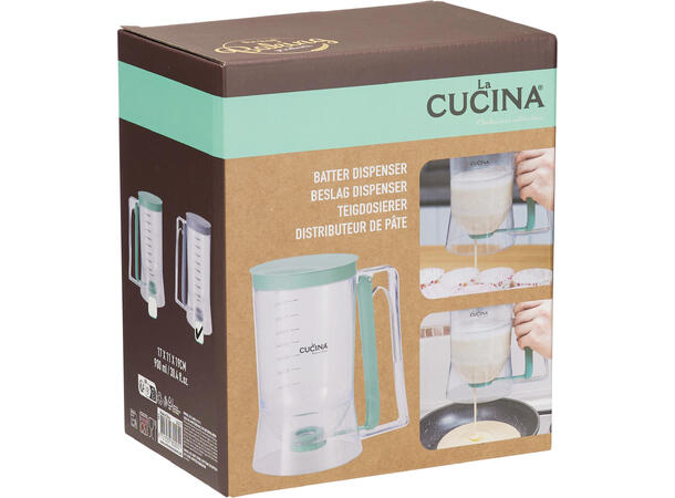 Oppbevaringskrukke 900ml m/måleskala 