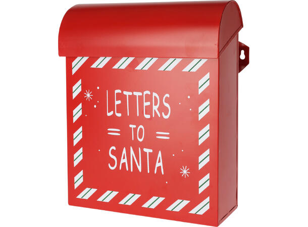 Postkasse julepost metall 24x29cm 3ass Vekt:550gram 
