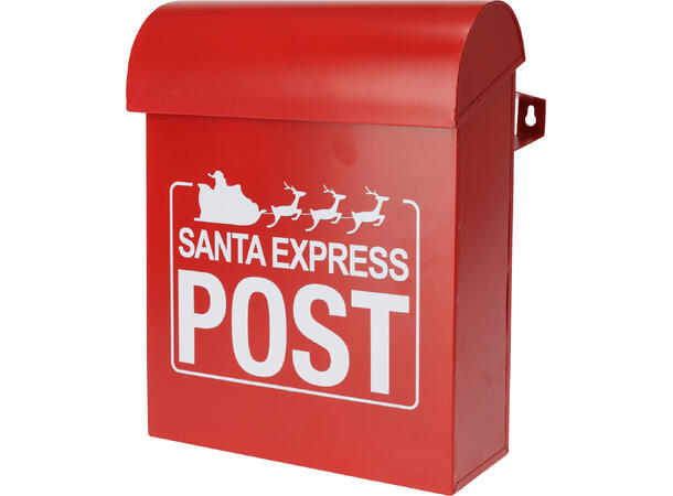 Postkasse julepost metall 24x29cm 3ass Vekt:550gram 