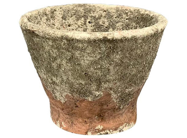 Potte antikkbeige sement 16,5x16,5x12 cm 