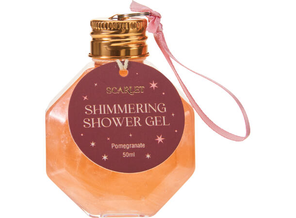 Showergel rosa/burgunder 55ml 4ass 32 stk i display 