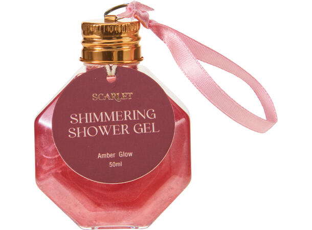 Showergel rosa/burgunder 55ml 4ass 32 stk i display 
