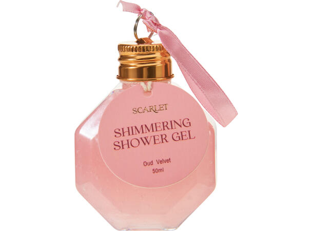 Showergel rosa/burgunder 55ml 4ass Display 32stk 