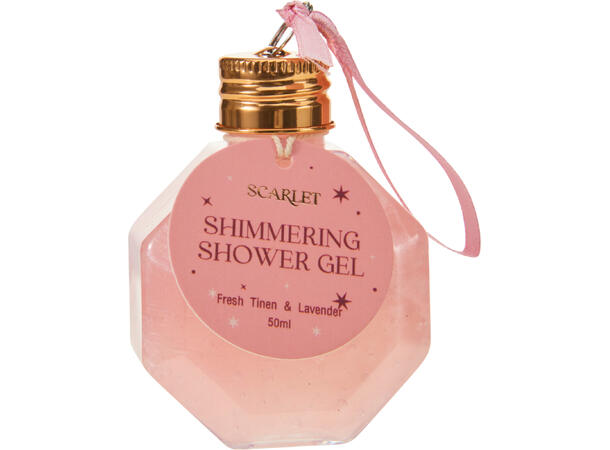 Showergel rosa/burgunder 55ml 4ass Display 32stk 
