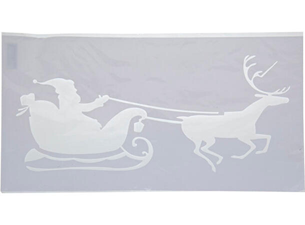 Sjablong julemotiv dekor 30x50cm 10ass 