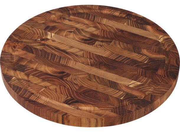 Skjærefjøl brun teak 28x28cm Vekt: 900gram 