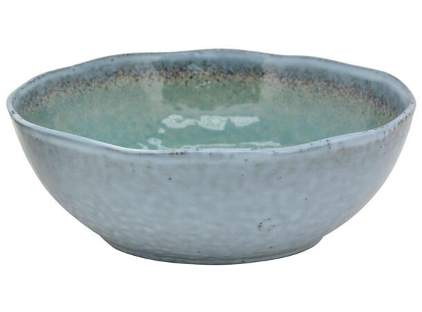 Skål gråblå keramikk 30,5x30,5x9cm Forpk 2stk Vol 3,67 l. Oppvaskm og mikro 