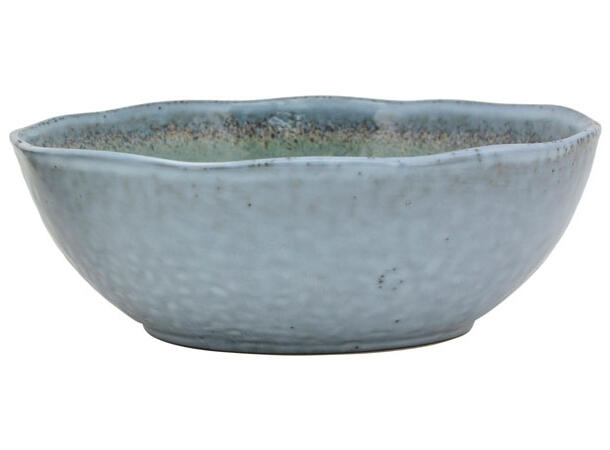 Skål gråblå keramikk 30,5x30,5x9cm Volum: 3,67 l. Oppvaskmaskin og mikro 