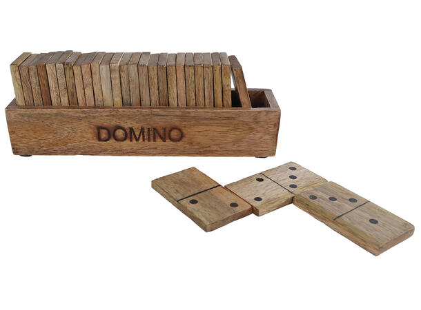 Spill Domino naturfarget mango 21x5x7cm 