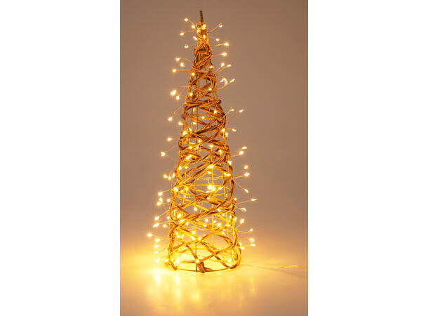 Spir m/160 LED lys 12x40cm Batteri: 3xAAA ,inn/utebruk ,timer:6/18 
