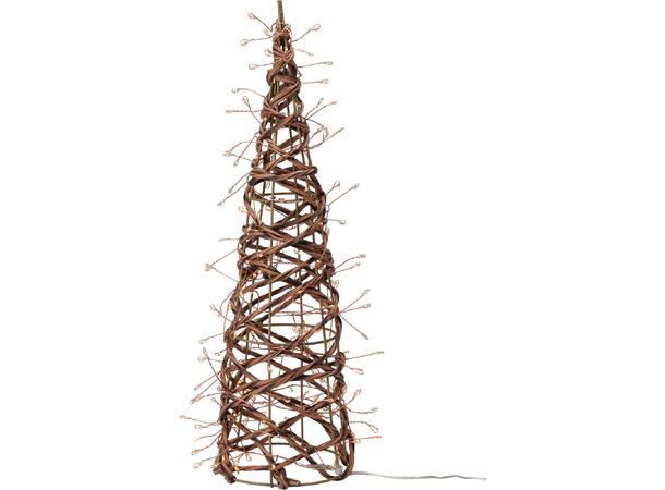 Spir m/160 LED lys 12x40cm Inne-/utebruk strøm 