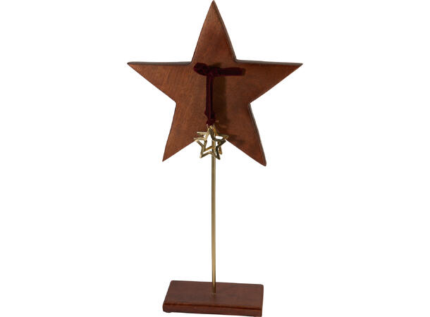 Stjerne mørk mango m/stjerne 50cm 2ass Forpk 8stk 