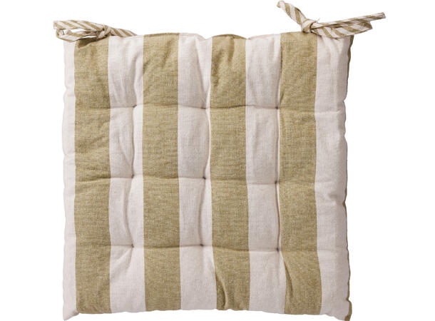 Stolpute stripet bomull 40x40x4cm 4ass 